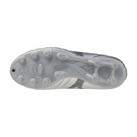Mizuno Monarcida Neo III Select Gazon Naturel Chaussures de Foot (FG) Enfants Argenté Gris