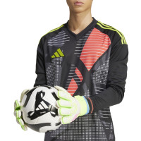adidas Predator Match Fingersave Keepershandschoenen Wit Neongeel Roze