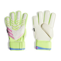 adidas Predator Match Fingersave Keepershandschoenen Wit Neongeel Roze