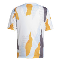 adidas Real Madrid Pre-Match Maillot d'Entraînement 2024-2025 Enfants Blanc Orange Bleu