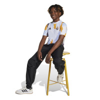 adidas Real Madrid Pre-Match Maillot d'Entraînement 2024-2025 Enfants Blanc Orange Bleu