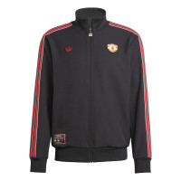 adidas Manchester United Terrace Icons Veste d'Entraînement Noir Rouge