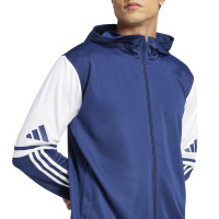 adidas Squadra 25 Hooded Trainingspak Full-Zip Donkerblauw Wit