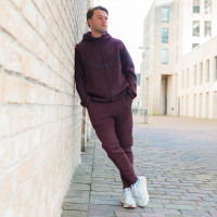 Nike Tech Fleece Sportswear Joggingbroek Bordeauxrood Zwart