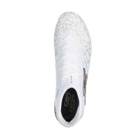 Skechers SKX_1.5 Elite Gazon Naturel Chaussures de Foot (FG) Blanc Doré Noir