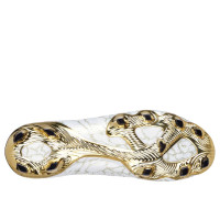 Skechers SKX_1.5 Elite Gazon Naturel Chaussures de Foot (FG) Blanc Doré Noir