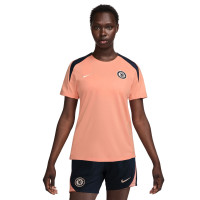 Nike Chelsea Strike Trainingsset 2024-2025 Dames Lichtroze Donkerblauw Goud