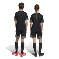 adidas Squadra 25 Short de Foot Enfants Noir Gris Rouge