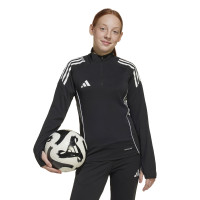 adidas Tiro 25 Competition Trainingspak 1/4-Zip Kids Zwart Wit Grijs