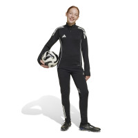 adidas Tiro 25 Competition Trainingspak 1/4-Zip Kids Zwart Wit Grijs