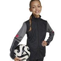 adidas Squadra 25 Trainingspak Full-Zip Kids Zwart Grijs Rood