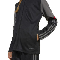 adidas Squadra 25 Trainingspak Full-Zip Kids Zwart Grijs Rood