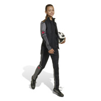 adidas Squadra 25 Trainingspak Full-Zip Kids Zwart Grijs Rood
