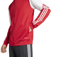 adidas Squadra 25 Veste d'Entraînement à Capuche Rouge Blanc