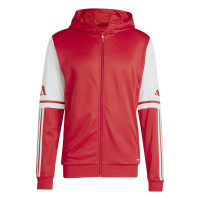 adidas Squadra 25 Veste d'Entraînement à Capuche Rouge Blanc
