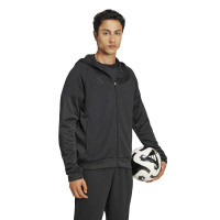 Survêtement décontracté adidas Tiro 25 à capuche entièrement zippé, noir