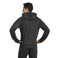 Survêtement décontracté adidas Tiro 25 à capuche entièrement zippé, noir