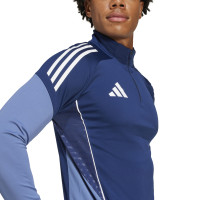 adidas Tiro 25 Competition Survêtement 1/4-Zip Bleu Foncé Blanc
