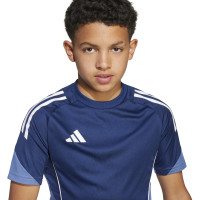 adidas Tiro 25 Competition Trainingsshirt Kids Donkerblauw Wit