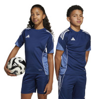 adidas Tiro 25 Competition Trainingsshirt Kids Donkerblauw Wit