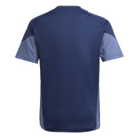 adidas Tiro 25 Competition Trainingsshirt Kids Donkerblauw Wit