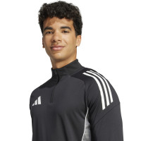 adidas Tiro 25 Competition Haut d'Entraînement 1/4-Zip Noir Blanc Gris