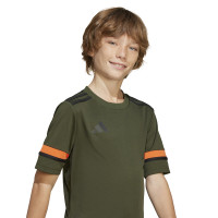 adidas Squadra 25 Voetbalshirt Kids Donkergroen Zwart Oranje