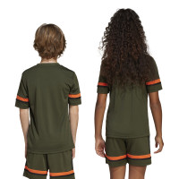 adidas Squadra 25 Voetbalshirt Kids Donkergroen Zwart Oranje