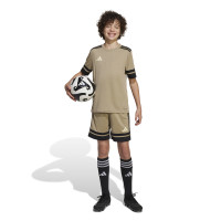 adidas Squadra 25 Short de Foot Enfants Beige Noir