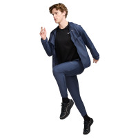 Nike Miler Repel Survêtement Full-Zip Bleu Foncé Argenté