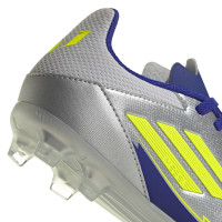 adidas F50 Messi League Gras / Kunstgras Voetbalschoenen (MG) Kids Zilver Donkerblauw Geel