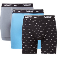 Nike Everyday Cotton Boxer Brief 3-Pack Bleu Gris Noir