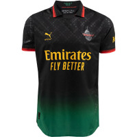 PUMA AC Milan X Off-White 4e Shirt Authentic 2024-2025 Zwart