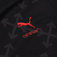 PUMA AC Milan X Off-White Pre-Match Trainingstrui 1/4-Zip 2024-2025 Zwart Rood