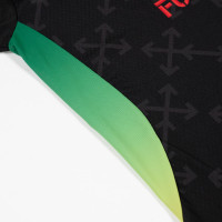 PUMA AC Milan X Off-White Pre-Match Trainingstrui 1/4-Zip 2024-2025 Zwart Rood