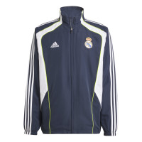 adidas Real Madrid Urban Purist Trainingspak Full-Zip Donkerblauw Wit Lichtgroen