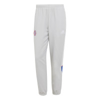 adidas Bayern München Urban Purist Trainingsbroek 2024-2025 Lichtgrijs Wit Blauw Rood