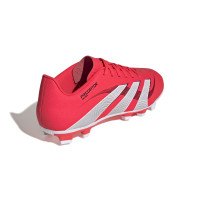 adidas Predator Club Gazon Naturel Gazon Artificiel Chaussures de Foot (MG) Rouge Blanc Noir