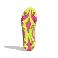 adidas F50 Club Gras / Kunstgras Voetbalschoenen (MG) Kids Roze Neongeel Blauw