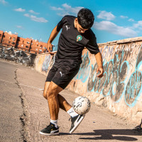 PUMA Marokko Trainingsbroekje 2024-2026 Kids Zwart Zilver