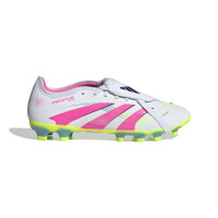adidas Predator Pro FT Gras / Kunstgras Voetbalschoenen (MG) Wit Roze Neongeel