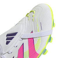 adidas Predator Pro FT Gras / Kunstgras Voetbalschoenen (MG) Wit Roze Neongeel