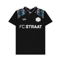 Touzani La Mancha FC Straat Maillot d'Entraînement Enfants Noir Blanc