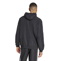 adidas Tiro 25 Essentials Trainingspak Full-Zip Woven Zwart Wit