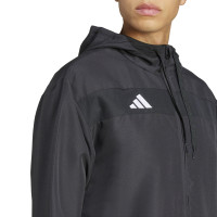 adidas Tiro 25 Essentials Trainingspak Full-Zip Woven Zwart Wit