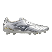 Mizuno Monarcida Neo III Pro Gazon Naturel Chaussures de Foot (FG) Argenté Gris Doré