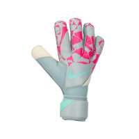 Nike Vapor Grip3 Gants de Gardien de But Bleu Clair Blanc Rose