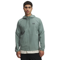 Under Armour Stretch Woven Cargo Trainingspak Full-Zip Mintgroen Wit