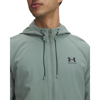 Under Armour Stretch Woven Cargo Trainingspak Full-Zip Mintgroen Wit