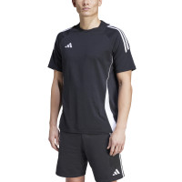 T-shirt à capuche adidas Tiro 24 noir et blanc